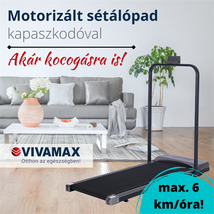 Motorizált sétálópad kapaszkodóval