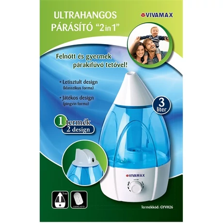 Vivamax 2az1 ultrahangos párásító