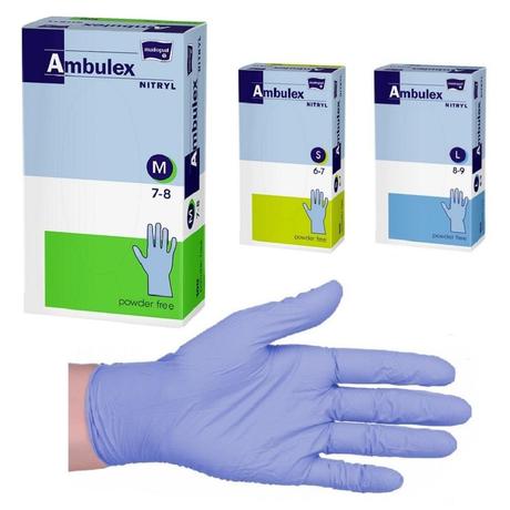 Ambulex gumikesztyű nitril púdermentes-1527-S