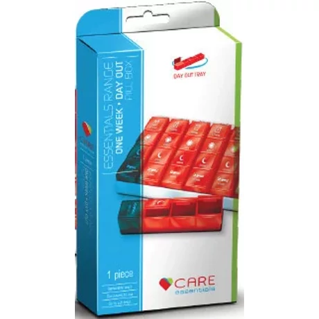 Care Essential heti gyógyszeradagoló napi 4 rekeszes (ENG)