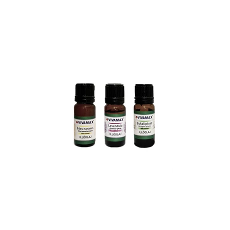 3-as illóolaj csomag: édes narancs, levendula, eukaliptusz (3x10ml)